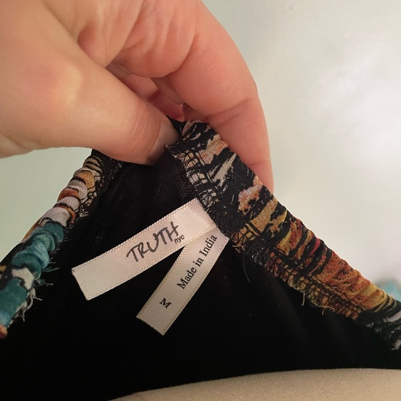 Multi Color Multi Pattern Boho Lightweight Dress - Picture 6 of 7